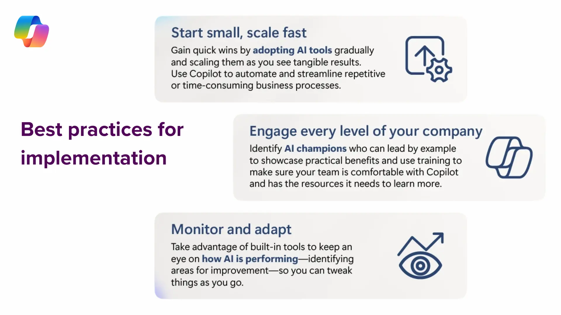 Best practices for the implementation of Copilot 365