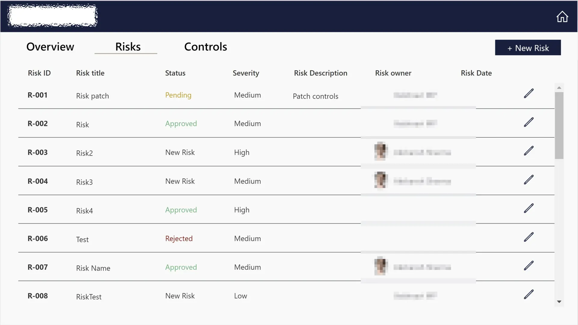 LCP – Internal Controls Risk Register