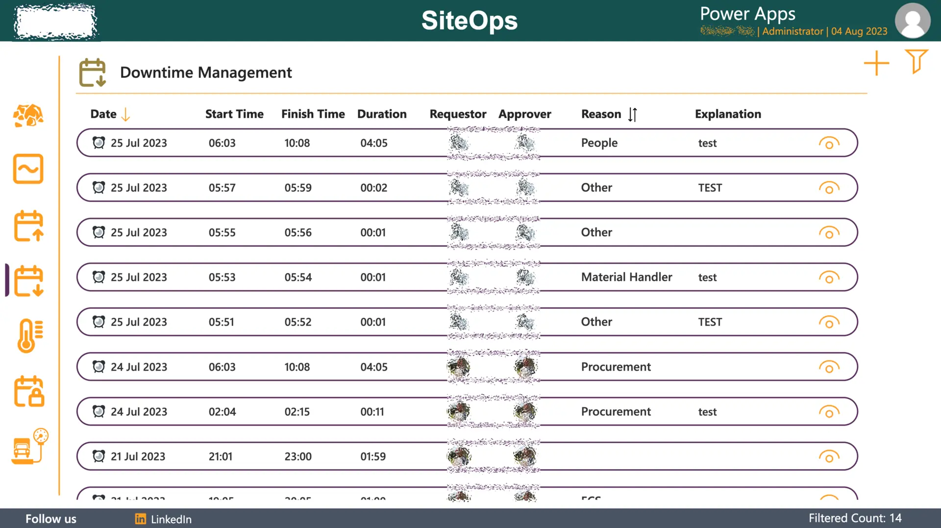 Seras Business Central material management automation