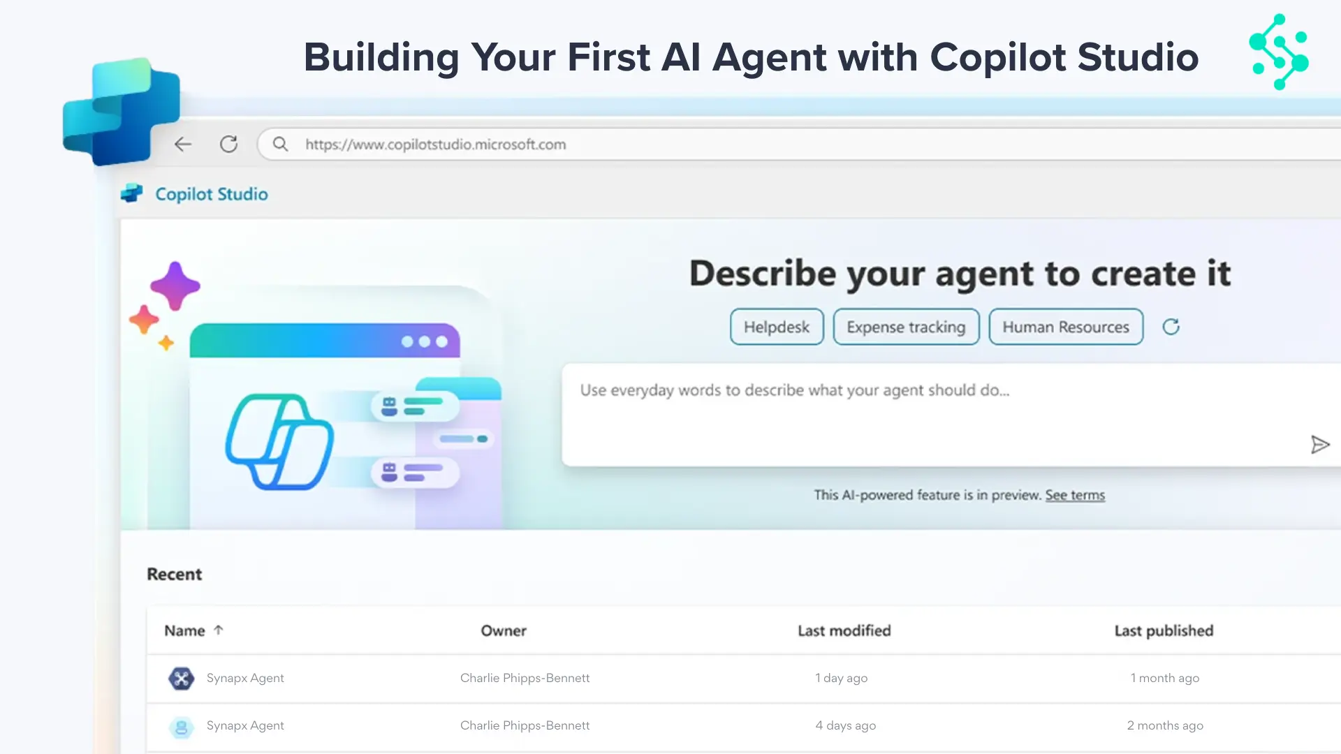 Build your first AI agent with Copilot Studio