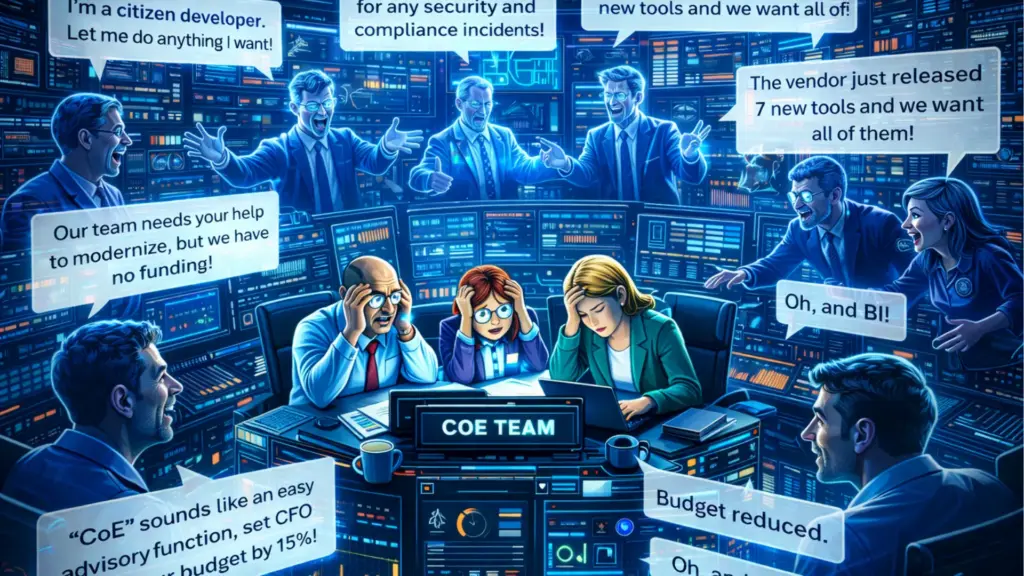 The Centre of Excellence team handles all types of technical disruptions.